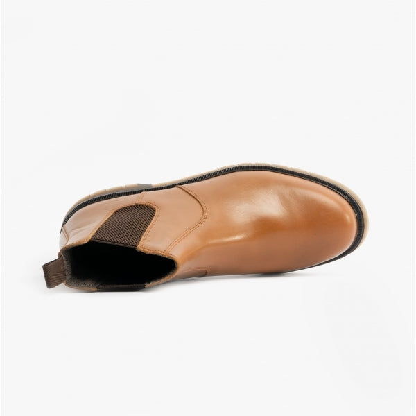 STB ELLIS Unisex Leather Air Cushioned Dealer Boots Tan