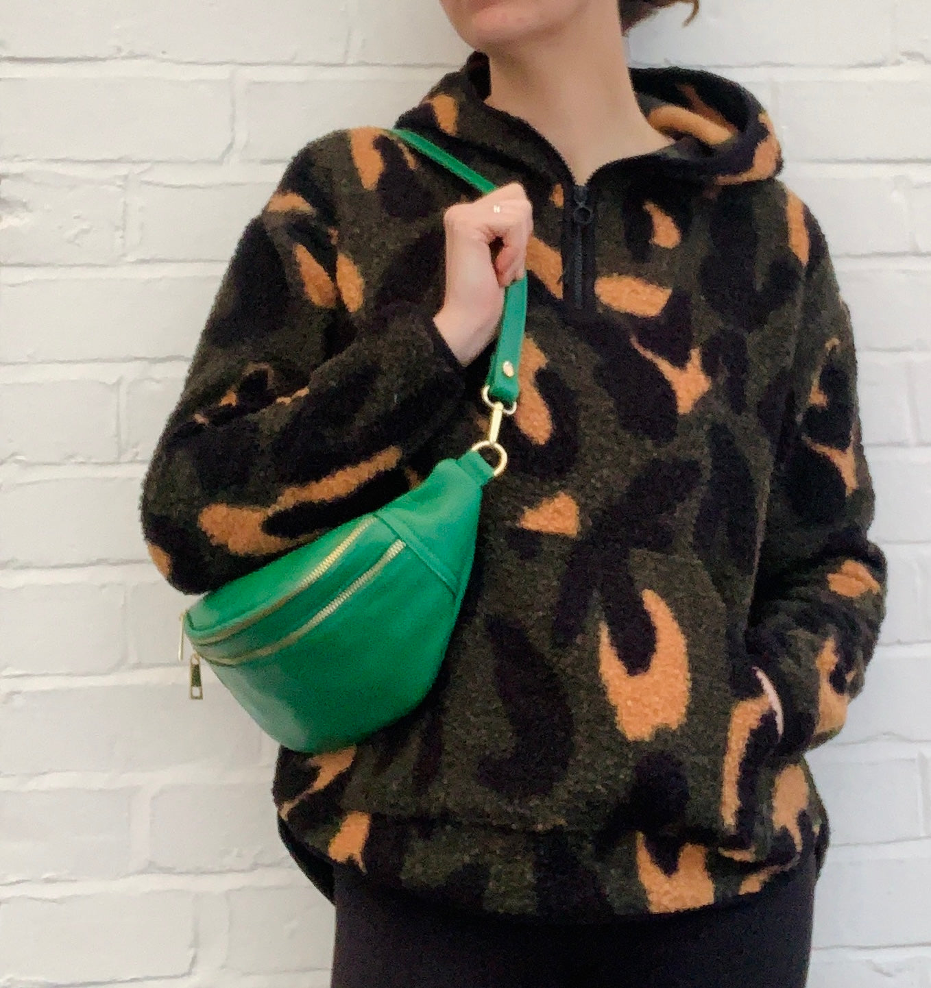 Green Leather Bag - Cecilia STUDIO TEW