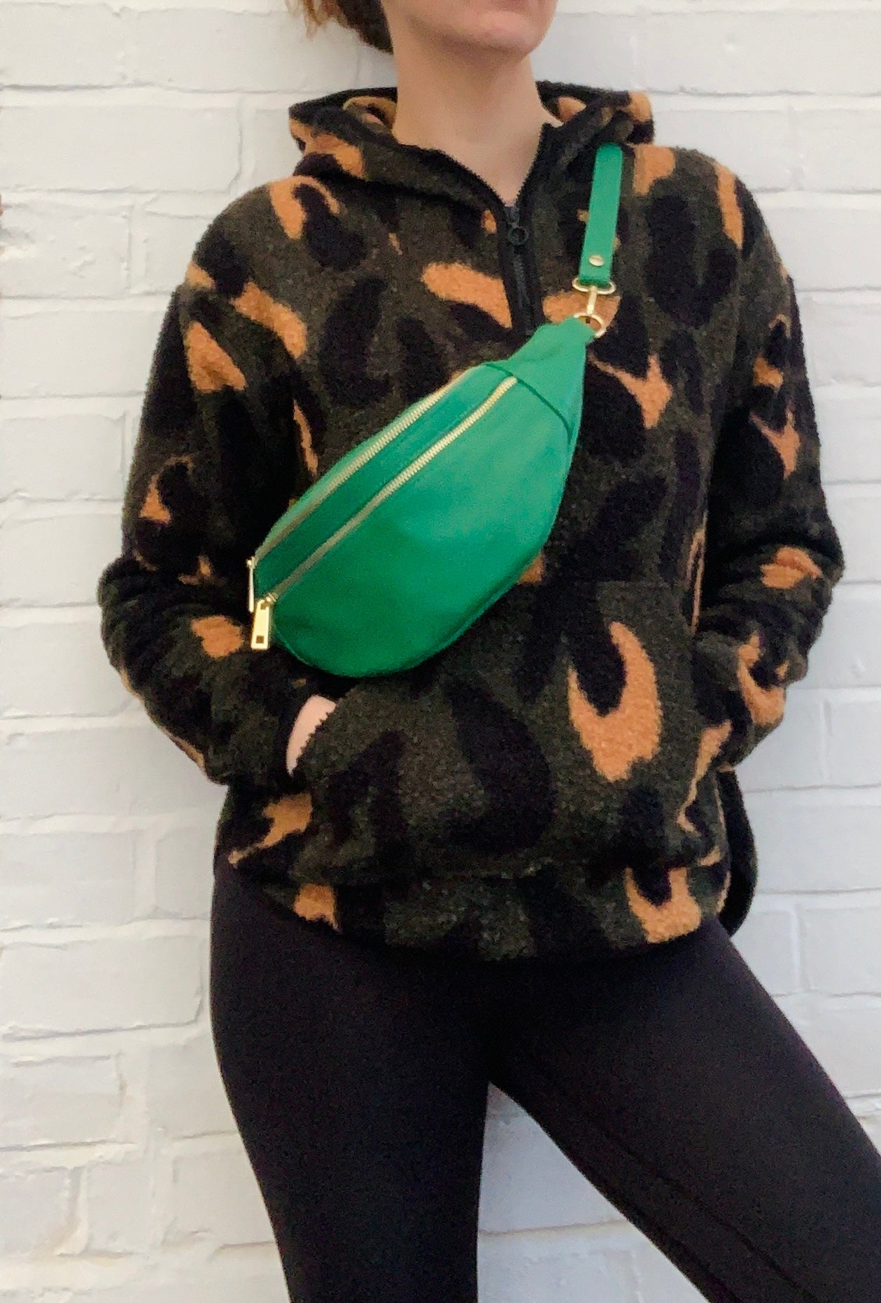 Green Leather Bag - Cecilia STUDIO TEW