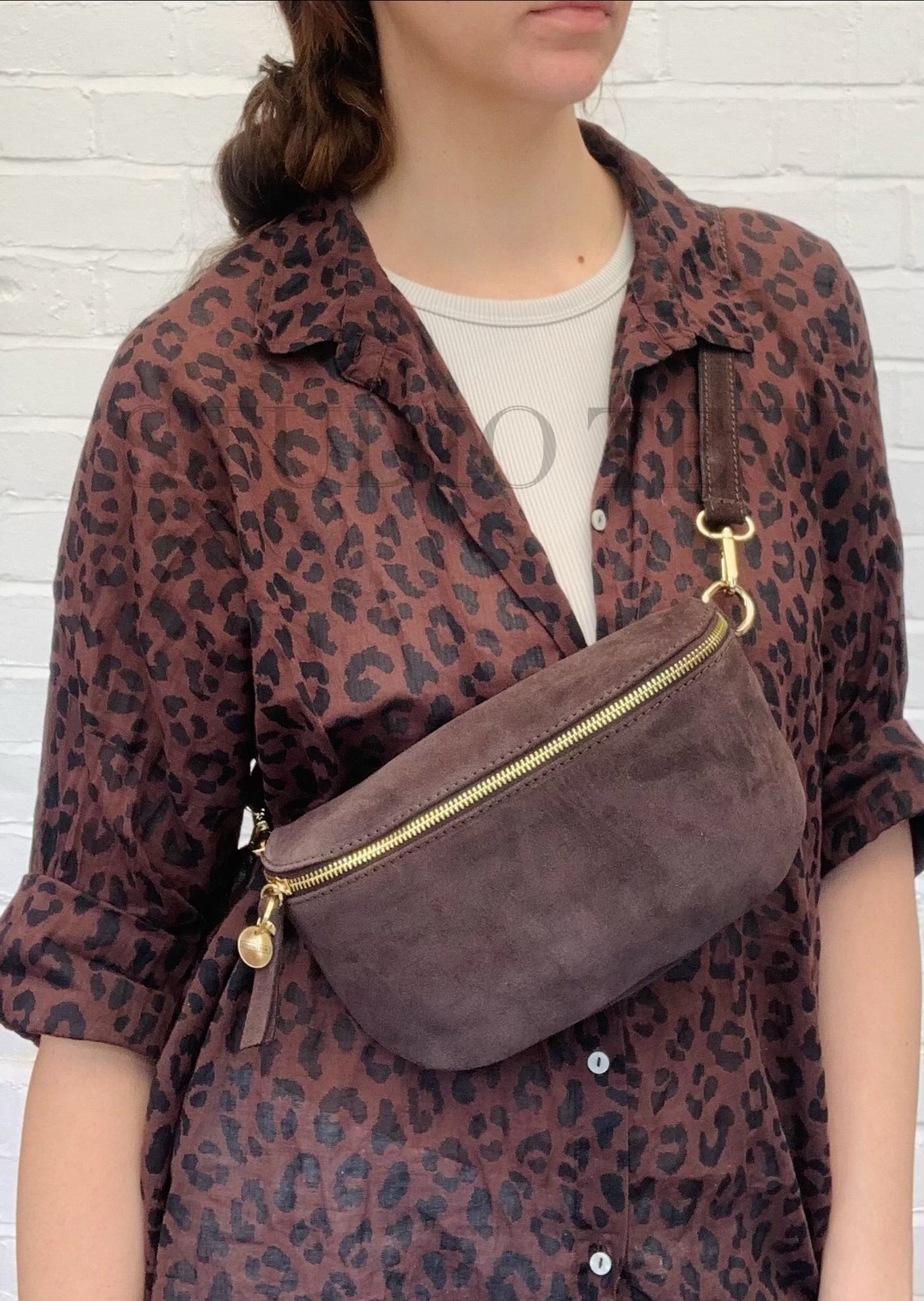 Brown Suede Bum Bag - Bonnie