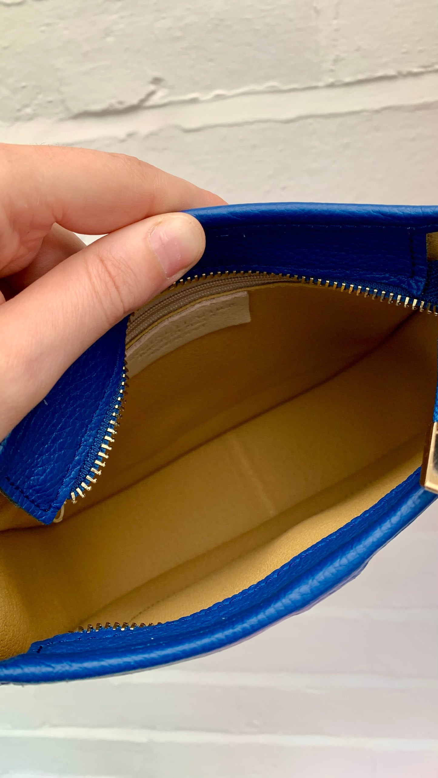 Royal Blue Leather Crossbody Bag - Meka STUDIO TEW