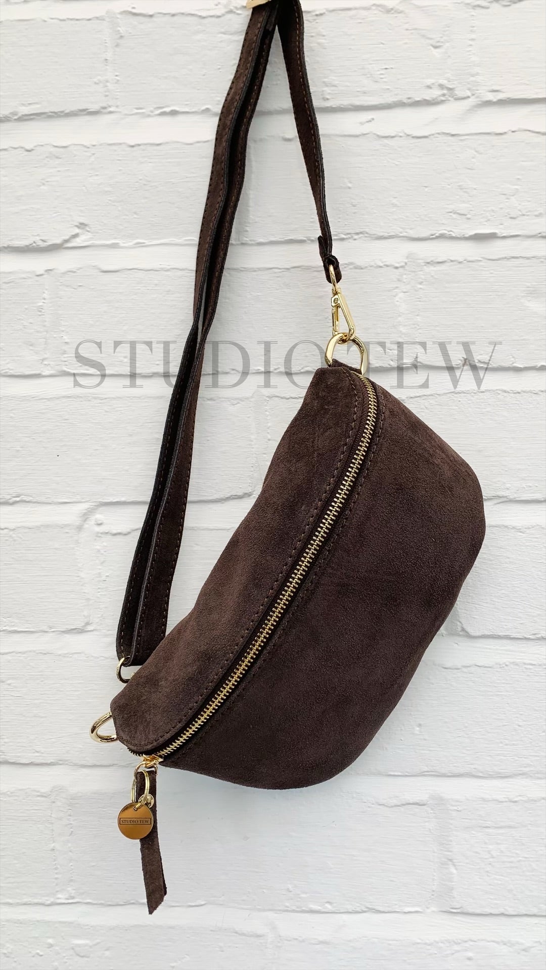 Brown Suede Bum Bag - Bonnie