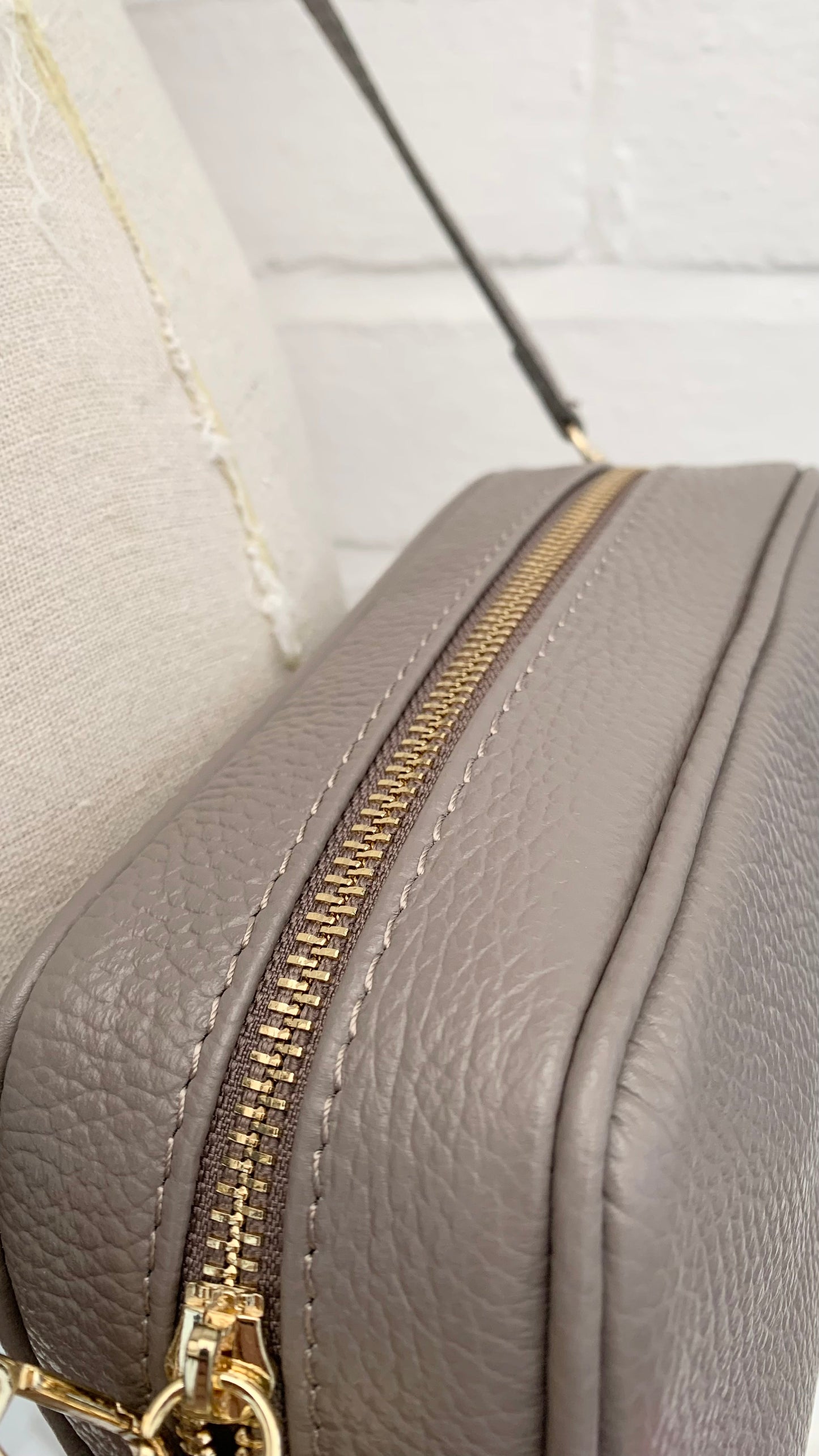Cinder Leather Crossbody Bag With Tassel - Darcy STUDIO TEW