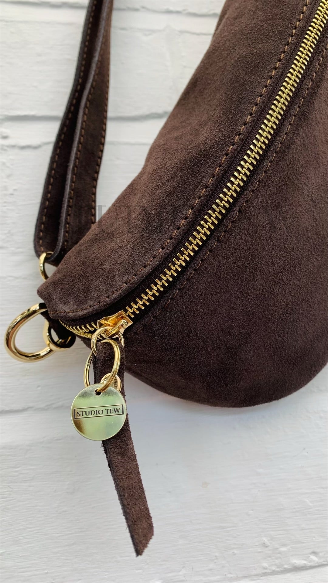 Brown Suede Bum Bag - Bonnie
