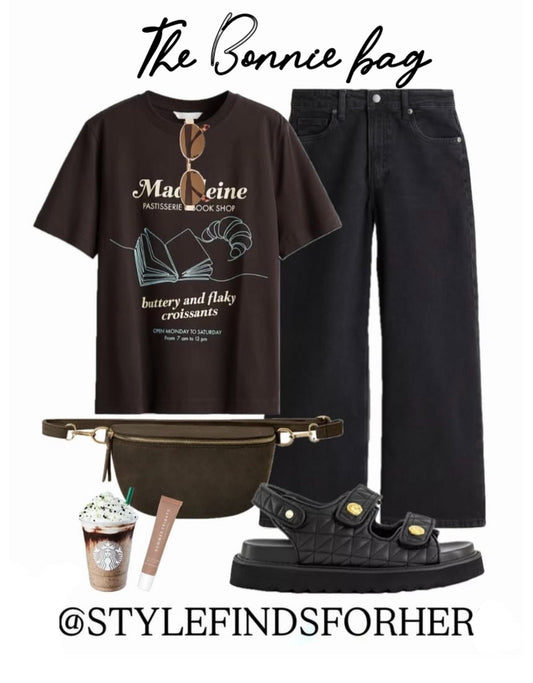 Brown Suede Bum Bag - Bonnie STUDIO TEW