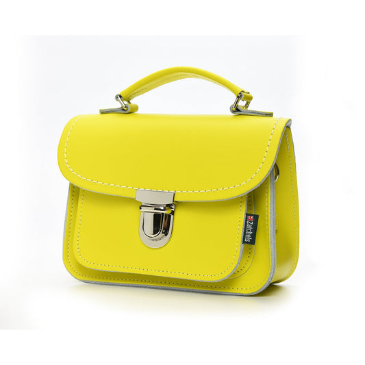 Luna Handmade Leather Bag - Daffodil Yellow