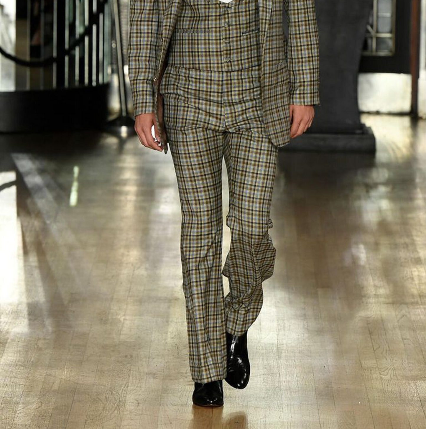 Club Cubano EMMANUEL Mens Smooth Leather Cuban Heel Boots Black