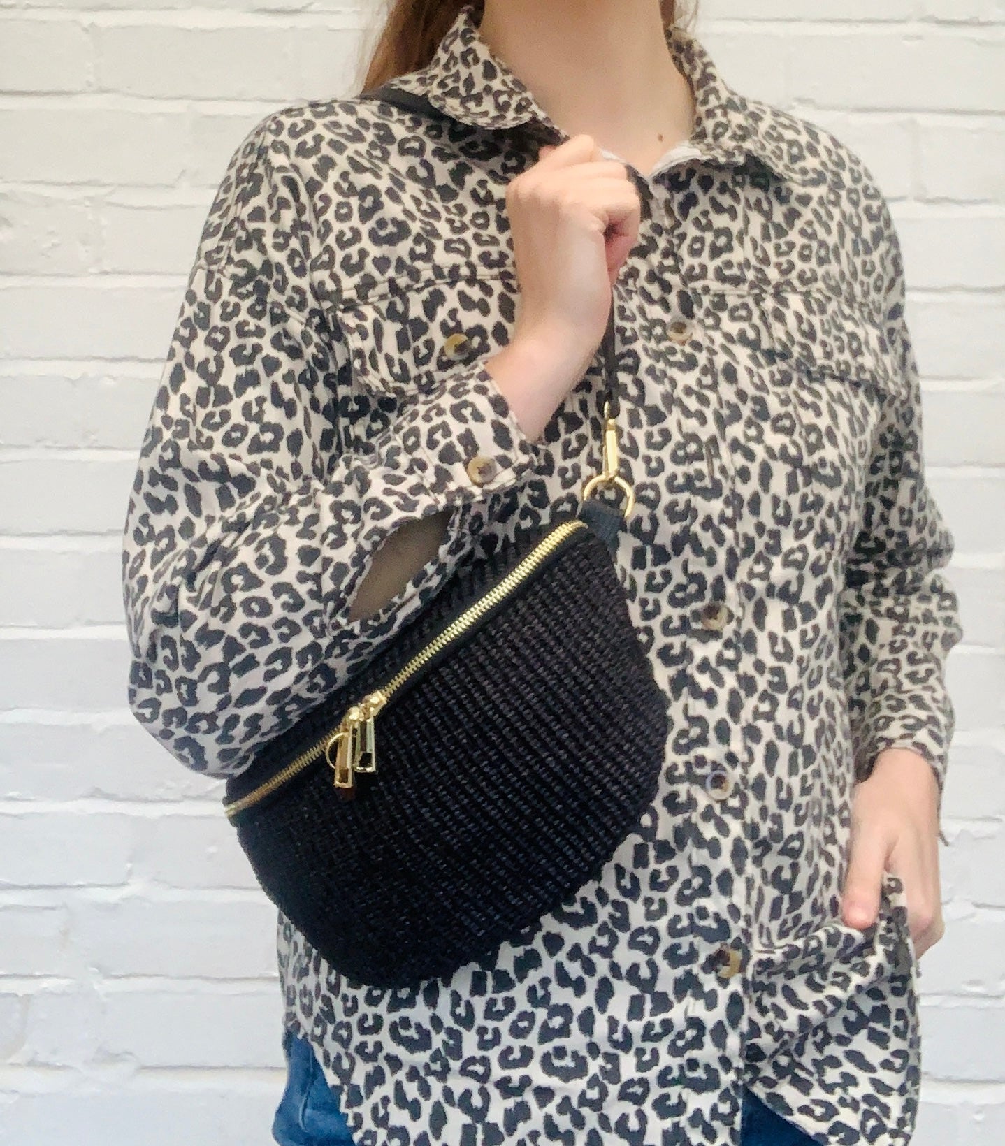 Woven Raffia Bum Bag In Numerous Colours - Rosie
