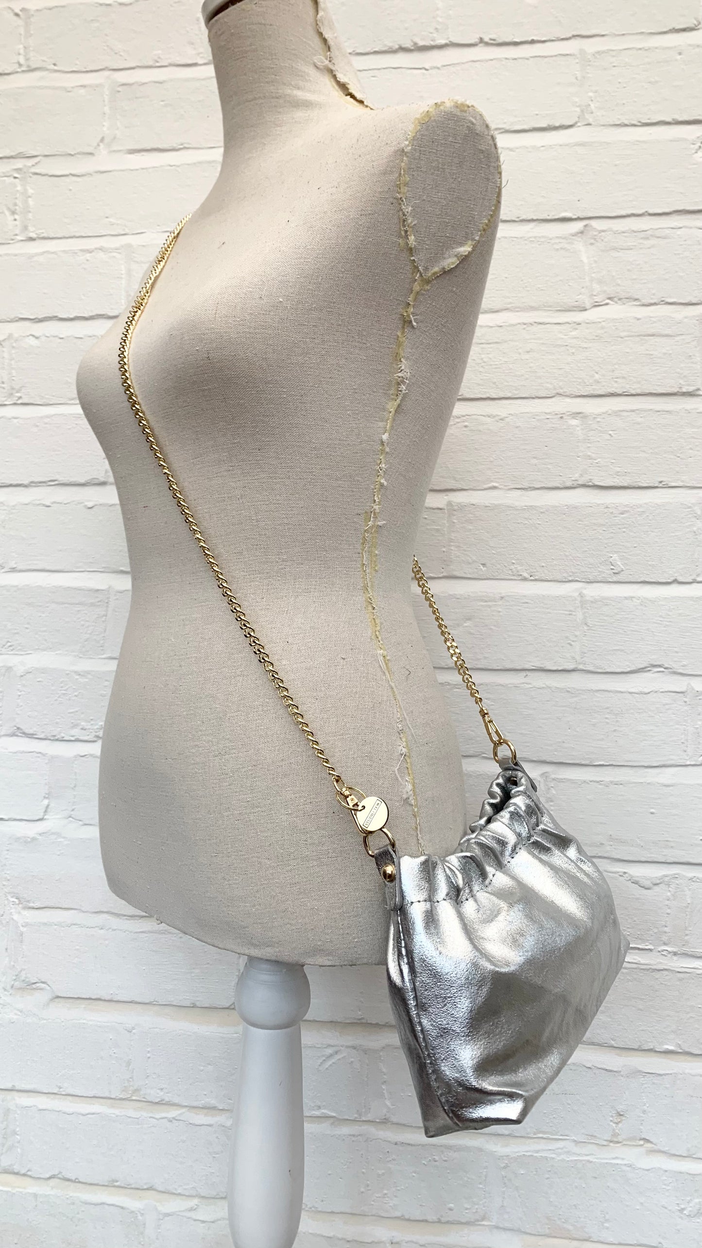 Metallic Party Bag With Chain Handle - Poppy STUDIO TEW