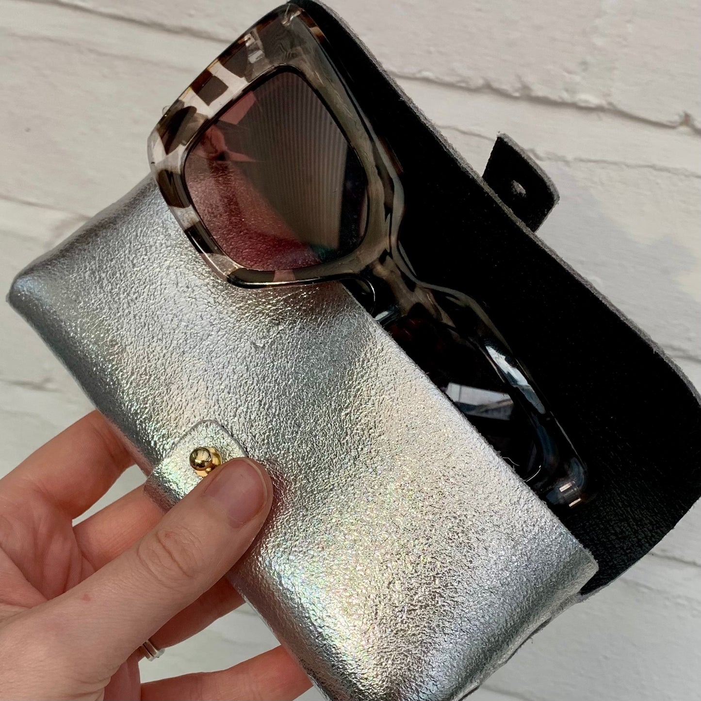 Leather Glasses Case In Numerous Colours STUDIO TEW