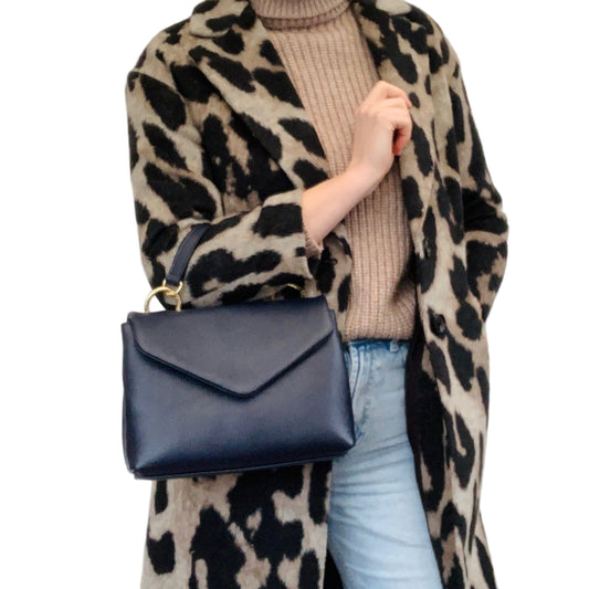 Navy Multiway Bag With Chain Handle - Kate STUDIO TEW