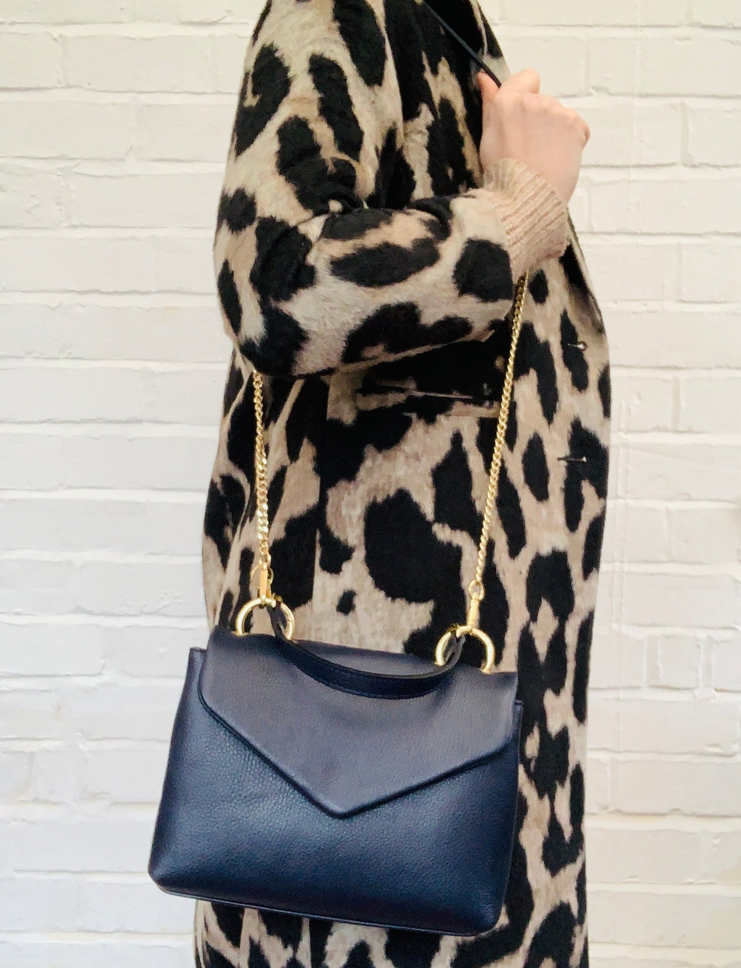 Navy Multiway Bag With Chain Handle - Kate STUDIO TEW