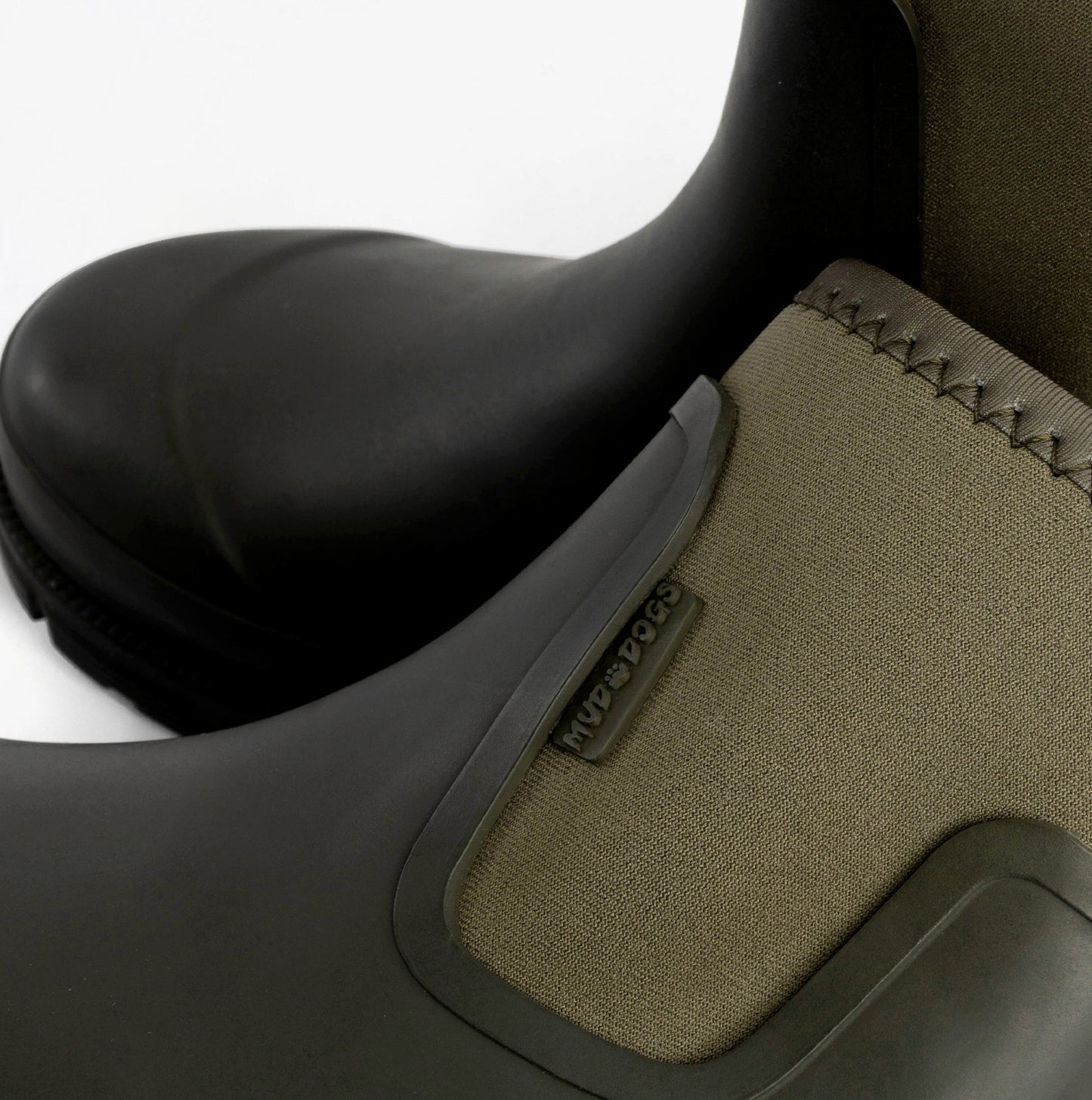 Mud Dogs Womens Ankle Neoprene Wellies Dark Green