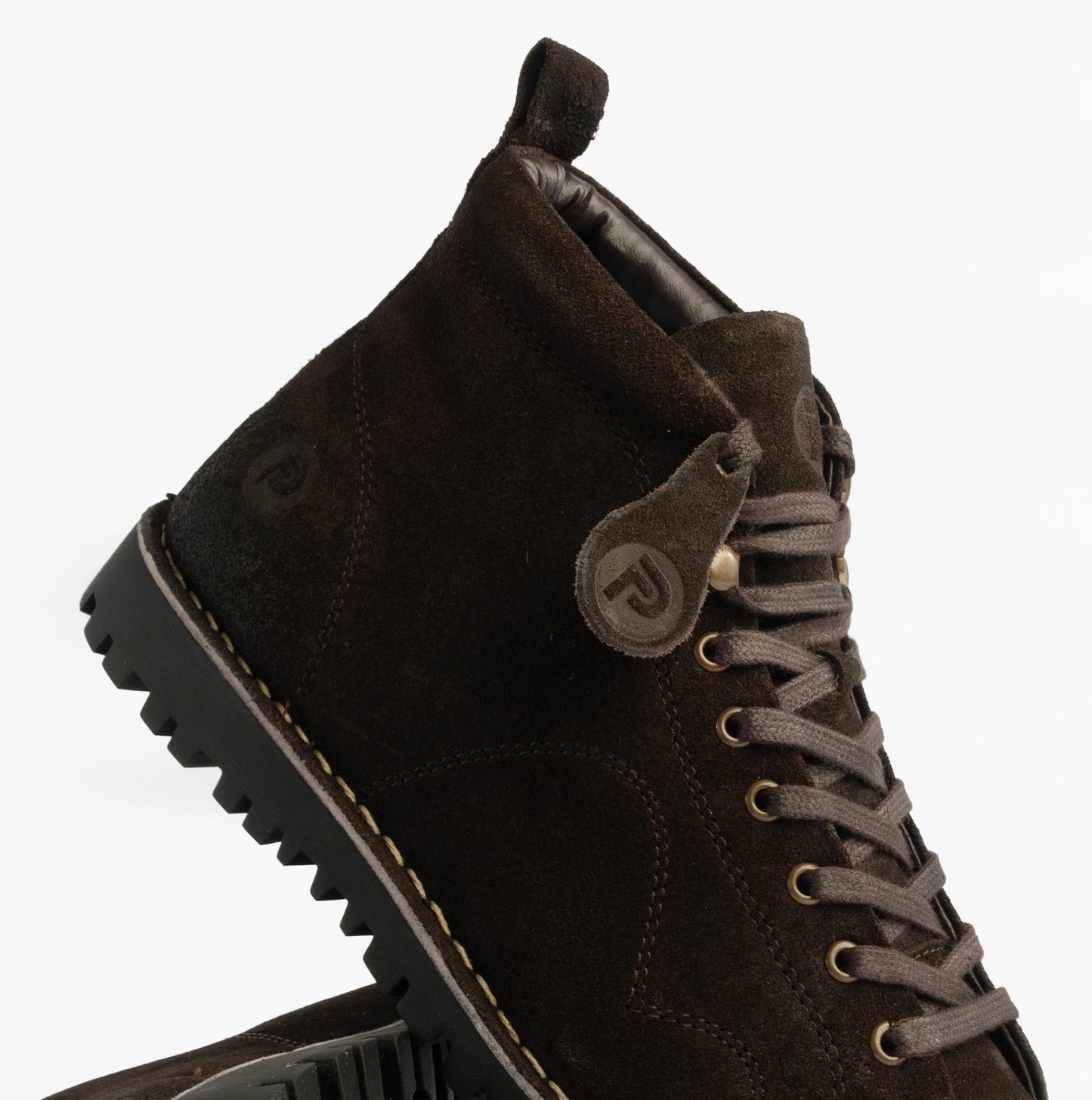 Popps 1961 MOD Mens Suede Monkey Boots Brown
