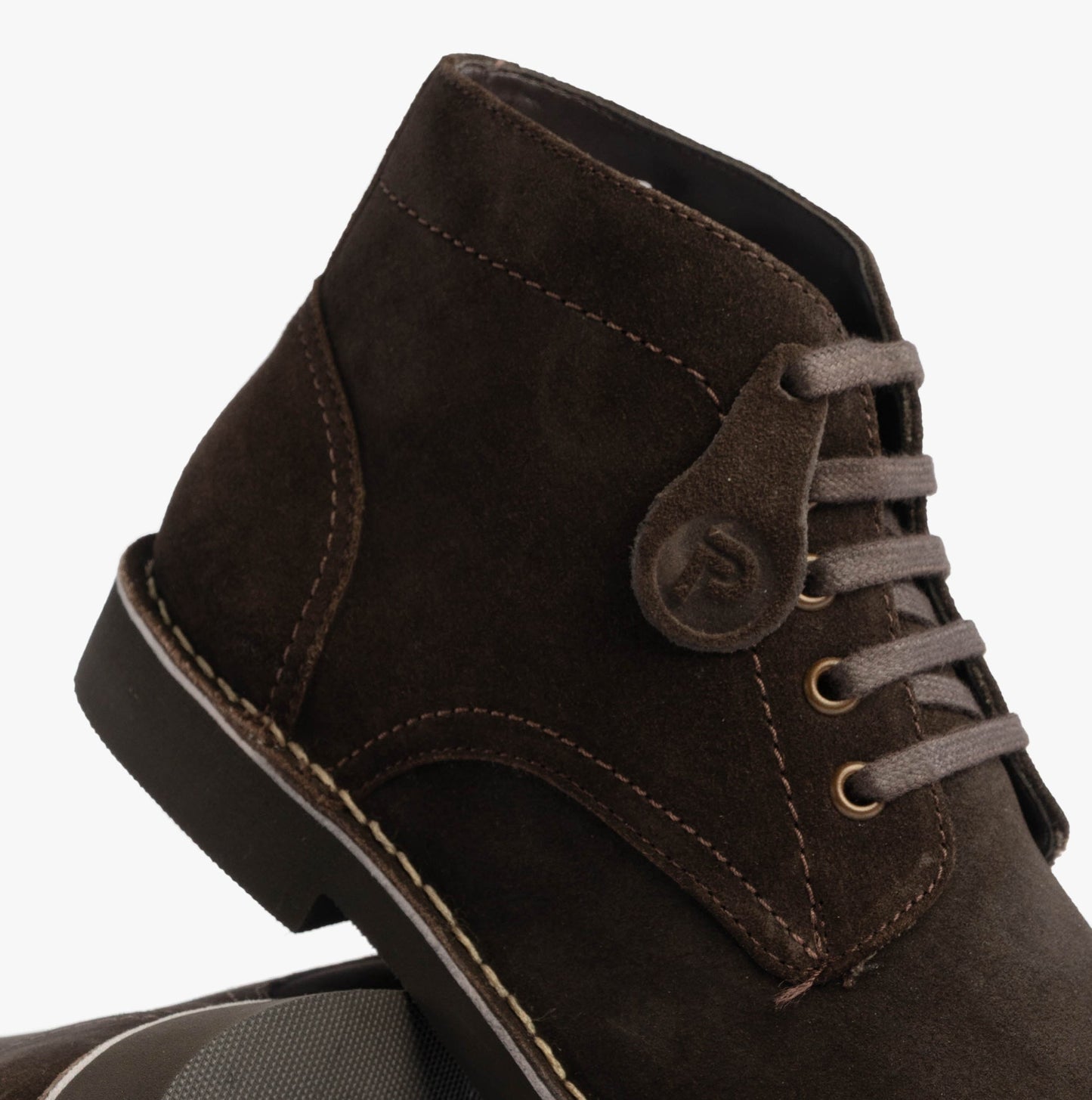 Popps RANGER Mens Desert Boots Dark Brown