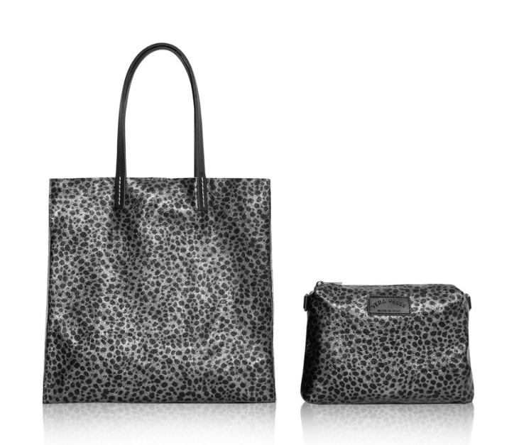 Silver Cheetah 2 in 1 Shopper bag - Houston STUDIO TEW
