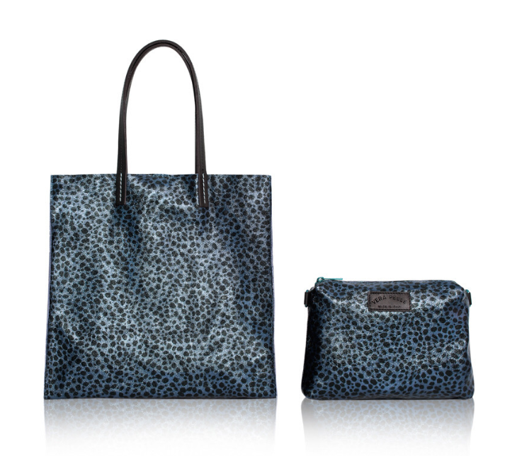 Blue Cheetah 2 in 1 Shopper bag - Houston STUDIO TEW