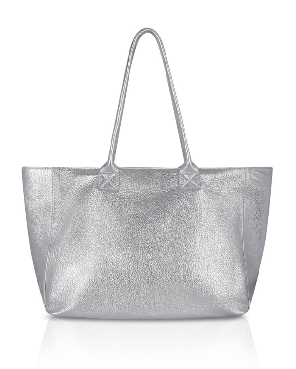Metallic leather Shoulder Bag - Carrie STUDIO TEW