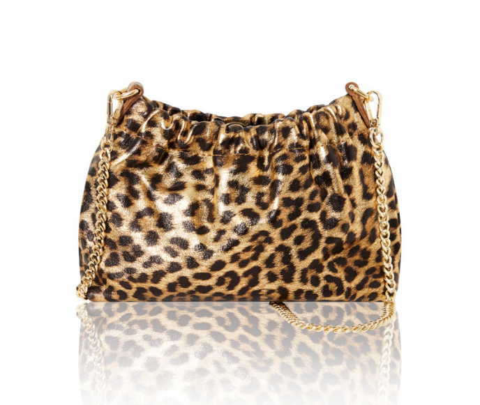 Metallic Leopard Party Bag With Chain Handle - Moira STUDIO TEW