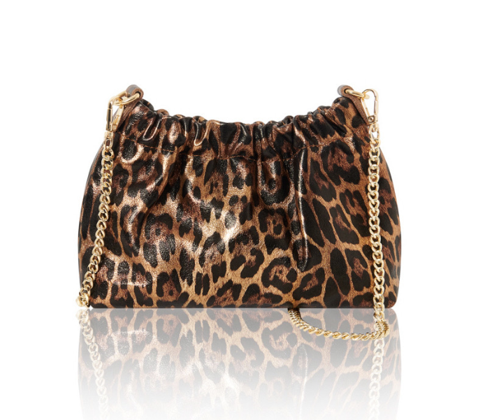 Metallic Leopard Party Bag With Chain Handle - Moira STUDIO TEW