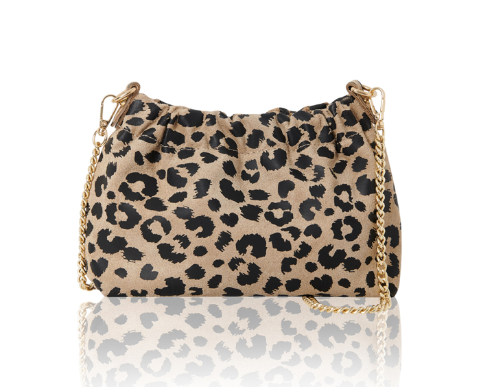 Metallic Leopard Party Bag With Chain Handle - Moira STUDIO TEW