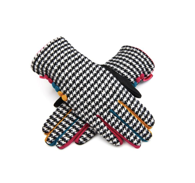 Bright Dogtooth Gloves STUDIO TEW
