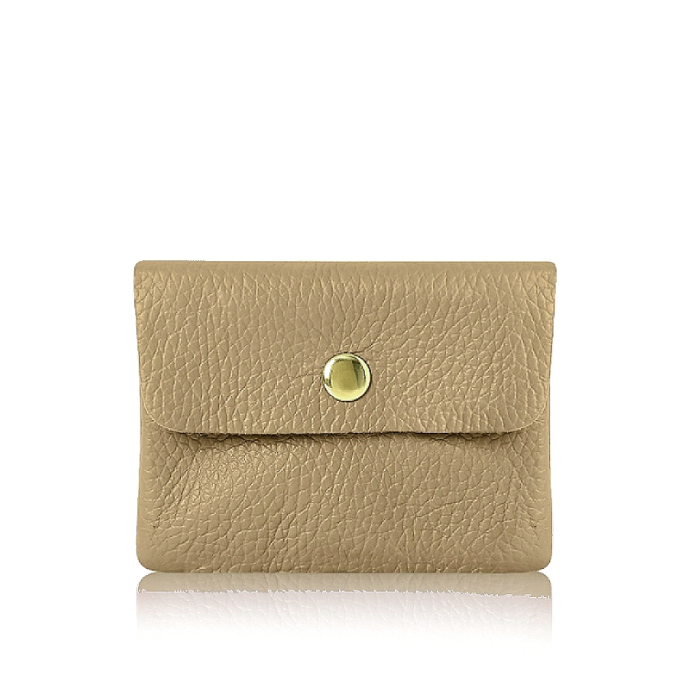 Taupe Mini Leather Purse - Mini STUDIO TEW