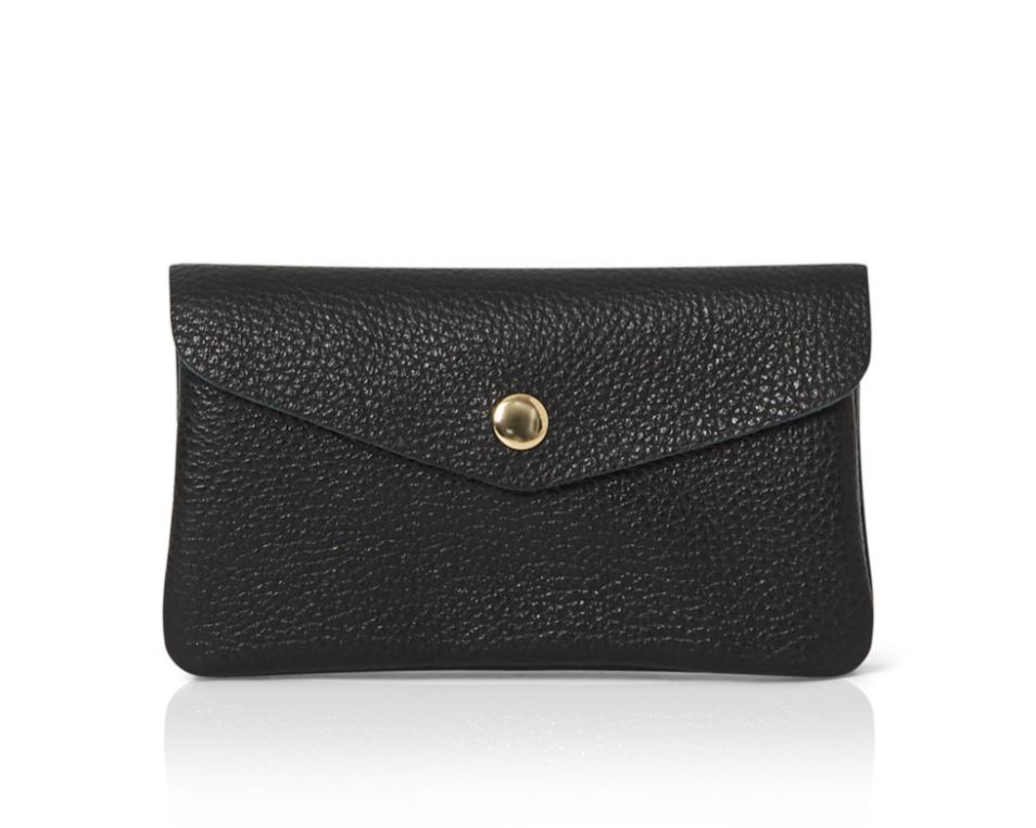 Black Leather Purse - Medium STUDIO TEW