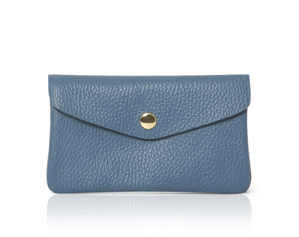 Denim Blue Leather Purse - Medium STUDIO TEW