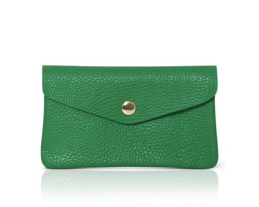 Green Leather Purse - Medium STUDIO TEW