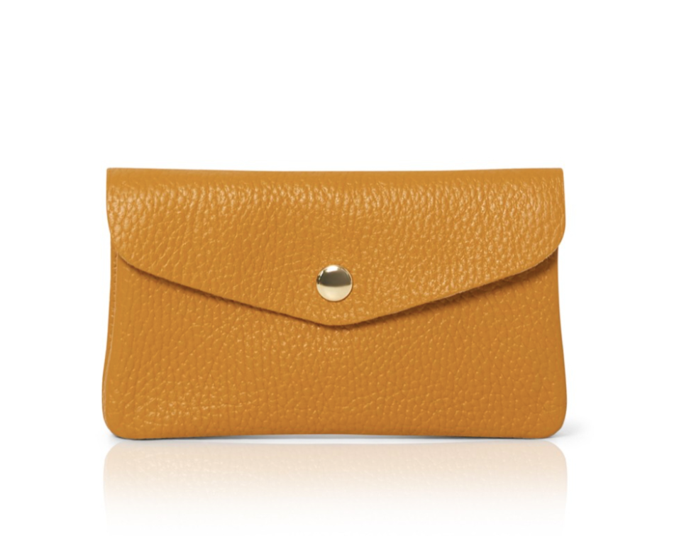Mustard Leather Purse - Medium STUDIO TEW