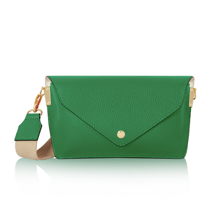 Small Green Leather Bag - Sansa STUDIO TEW