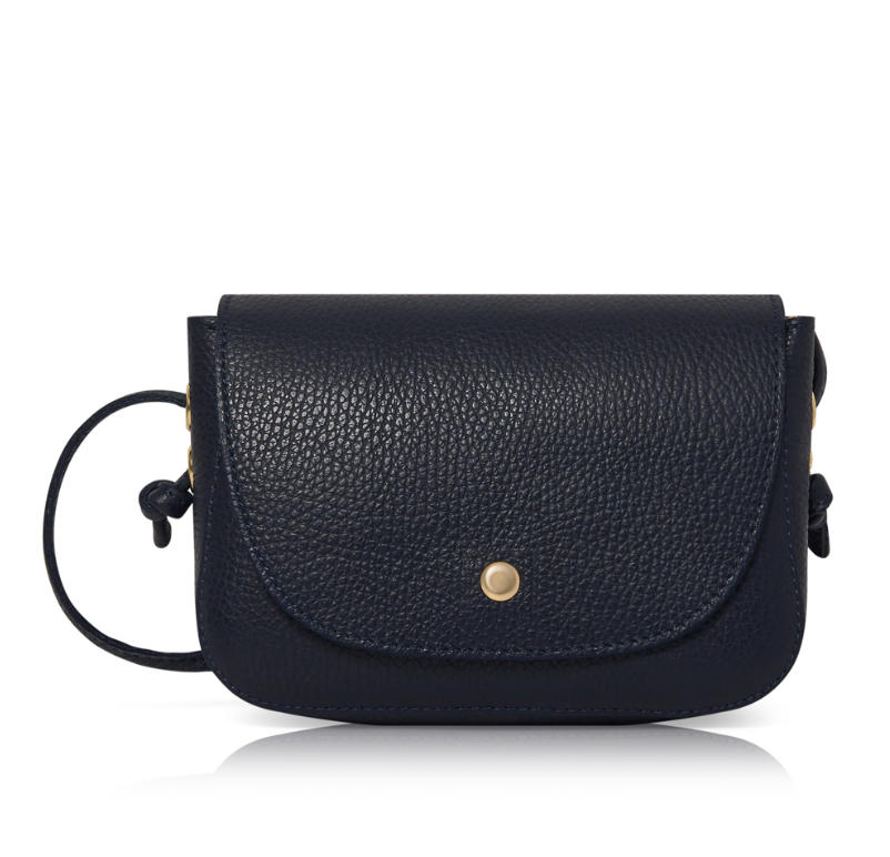 Small Navy Bag With Knot Detail - Isla STUDIO TEW