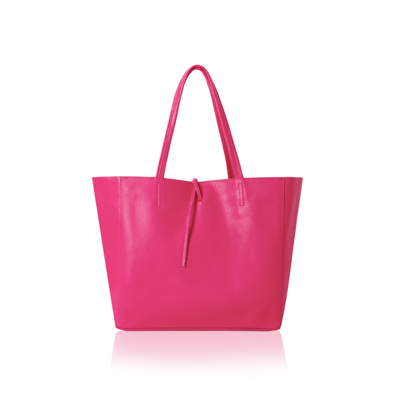 Fuchsia Spacious Shoulder Bag - Abbie