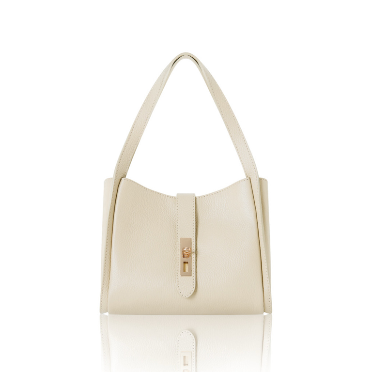 Cream Multi Compartment Shoulder Bag - Chi