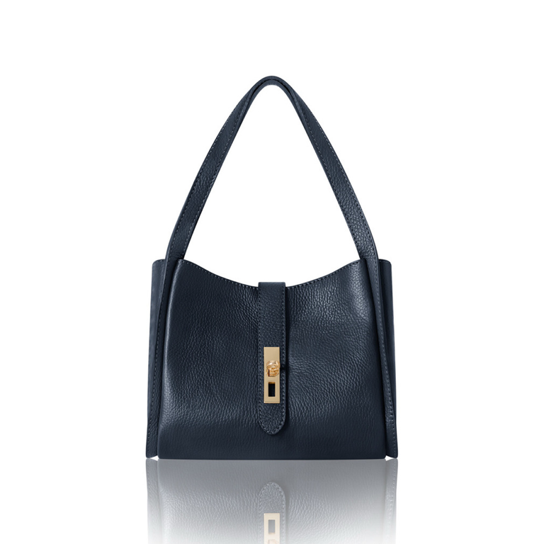 Navy Multi Compartment Shoulder Bag - Chi