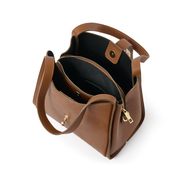 Tan Multi Compartment Shoulder Bag - Chi