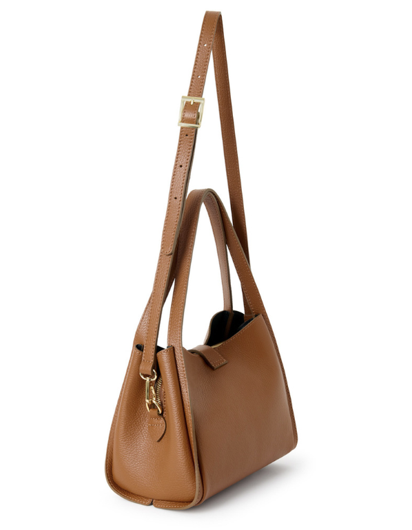 Tan Multi Compartment Shoulder Bag - Chi