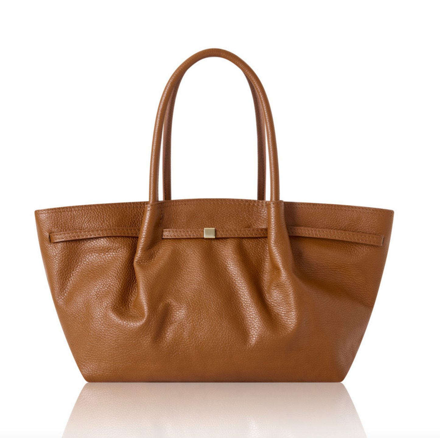 Tan Brown Slouchy Leather Handbag - Rosaline