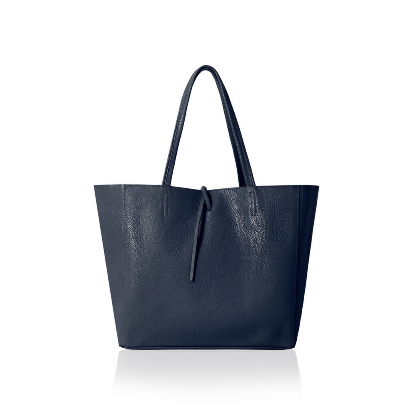 Navy Spacious Shoulder Bag - Abbie