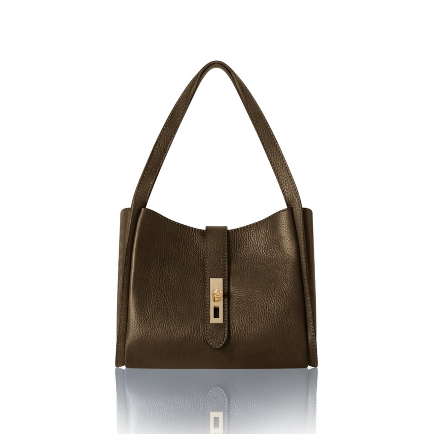 Dark Chocolate Multi Compartment Shoulder Bag - Chi