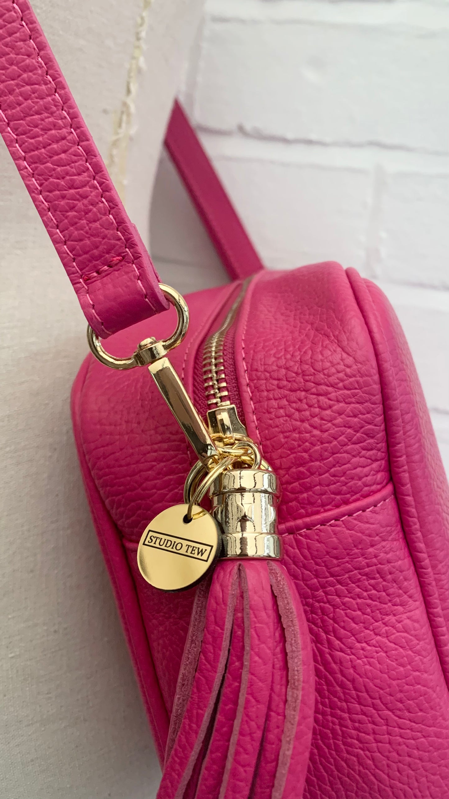 Fuchsia Large Crossbody Bag - Darcy STUDIO TEW
