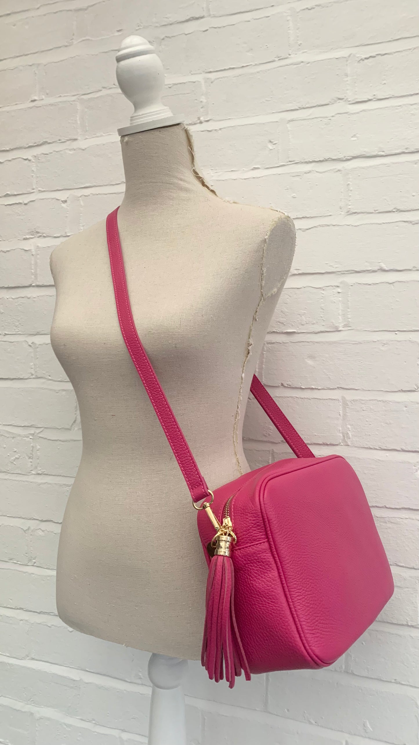 Fuchsia Large Crossbody Bag - Darcy STUDIO TEW