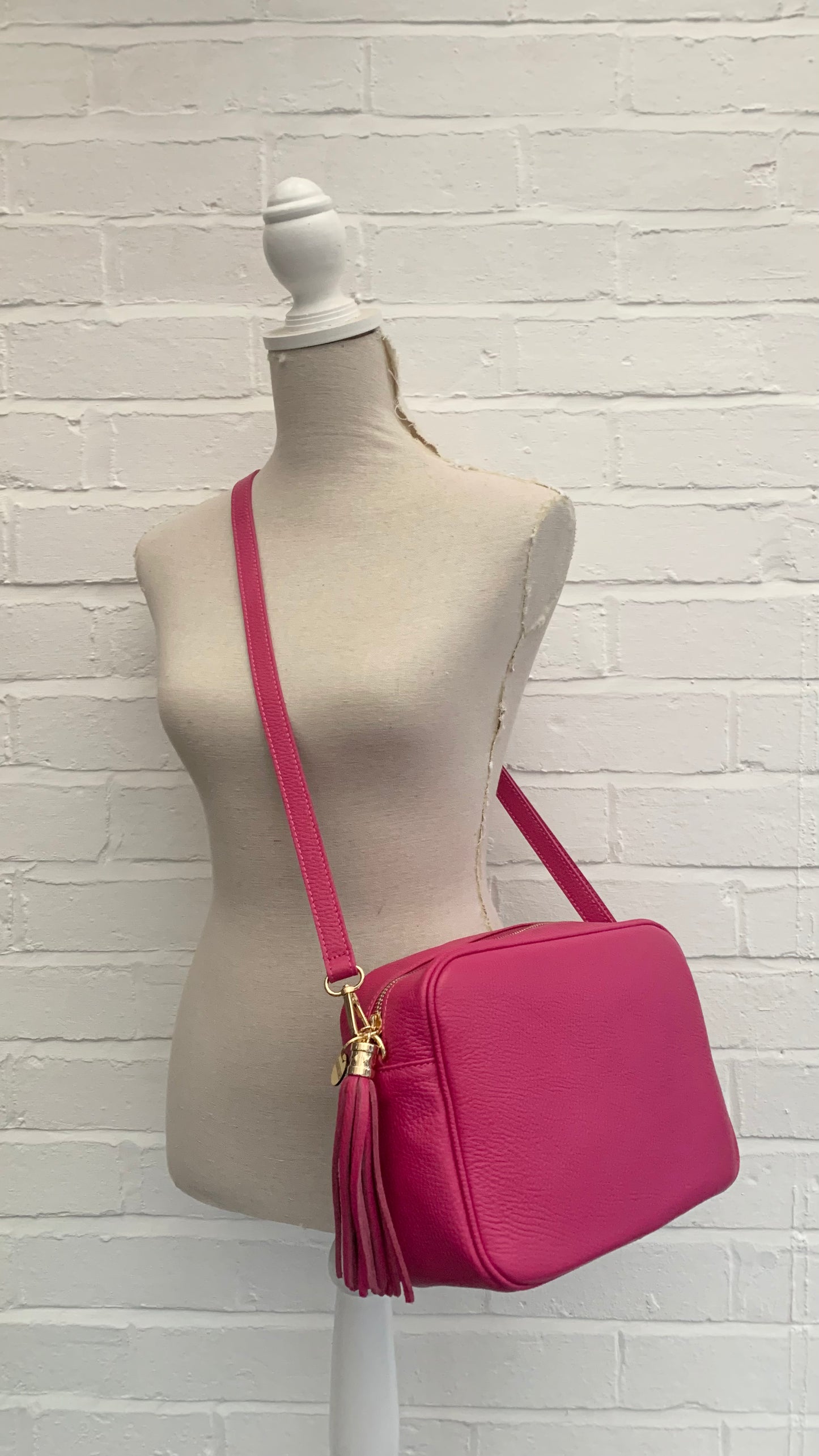Fuchsia Large Crossbody Bag - Darcy STUDIO TEW