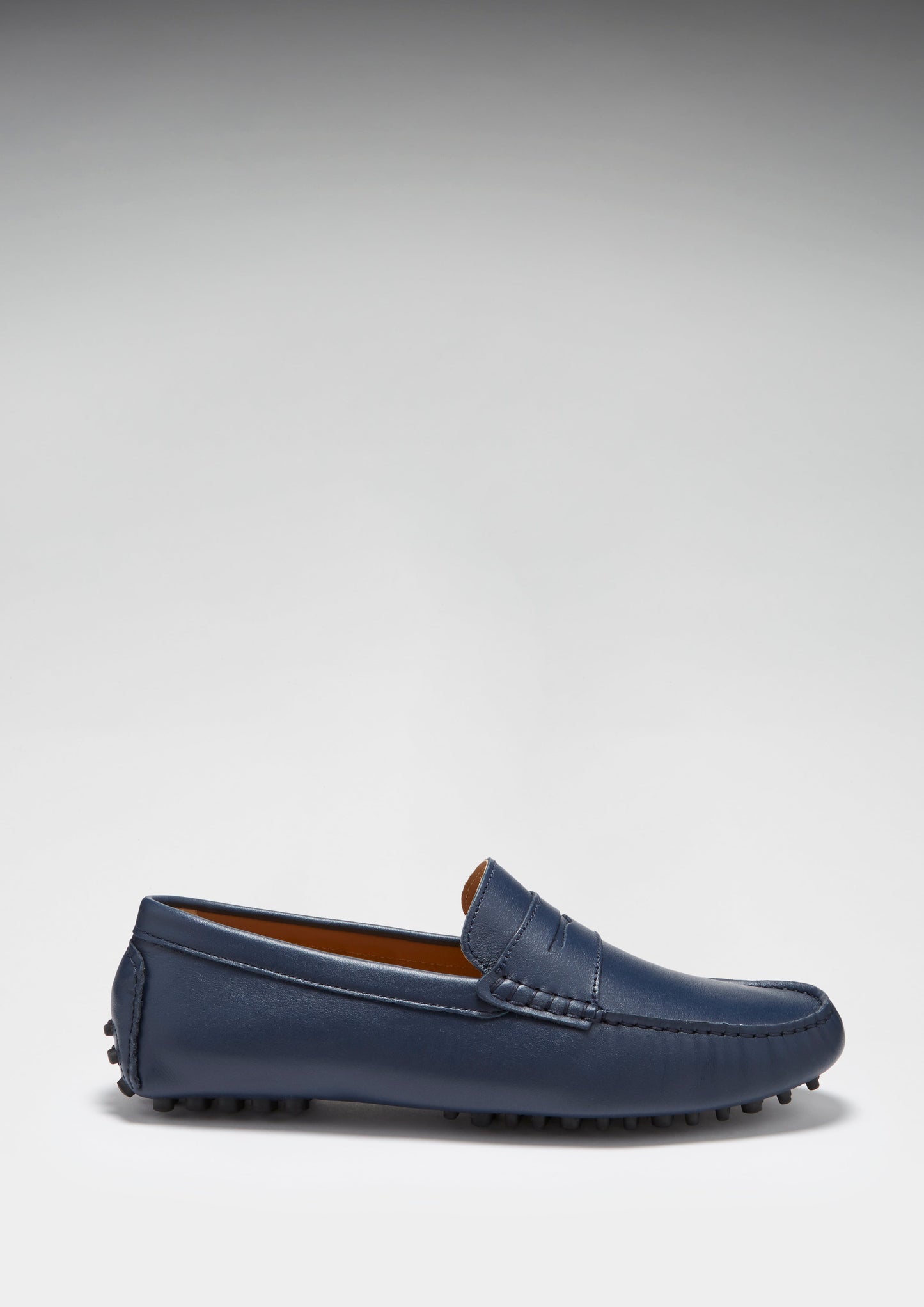 Penny Driving Loafers, french navy leather