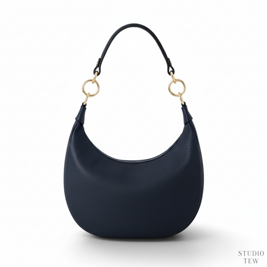 Navy - Leather Valerie