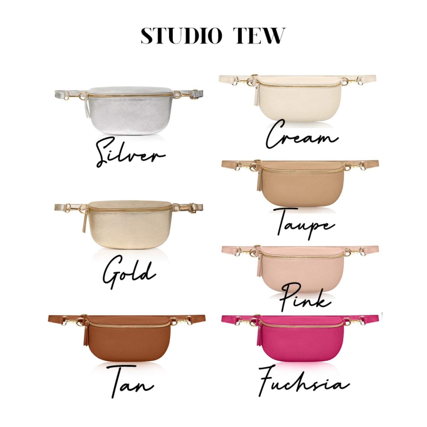 XL Leather Bum Bag - The Felicity Bag STUDIO TEW