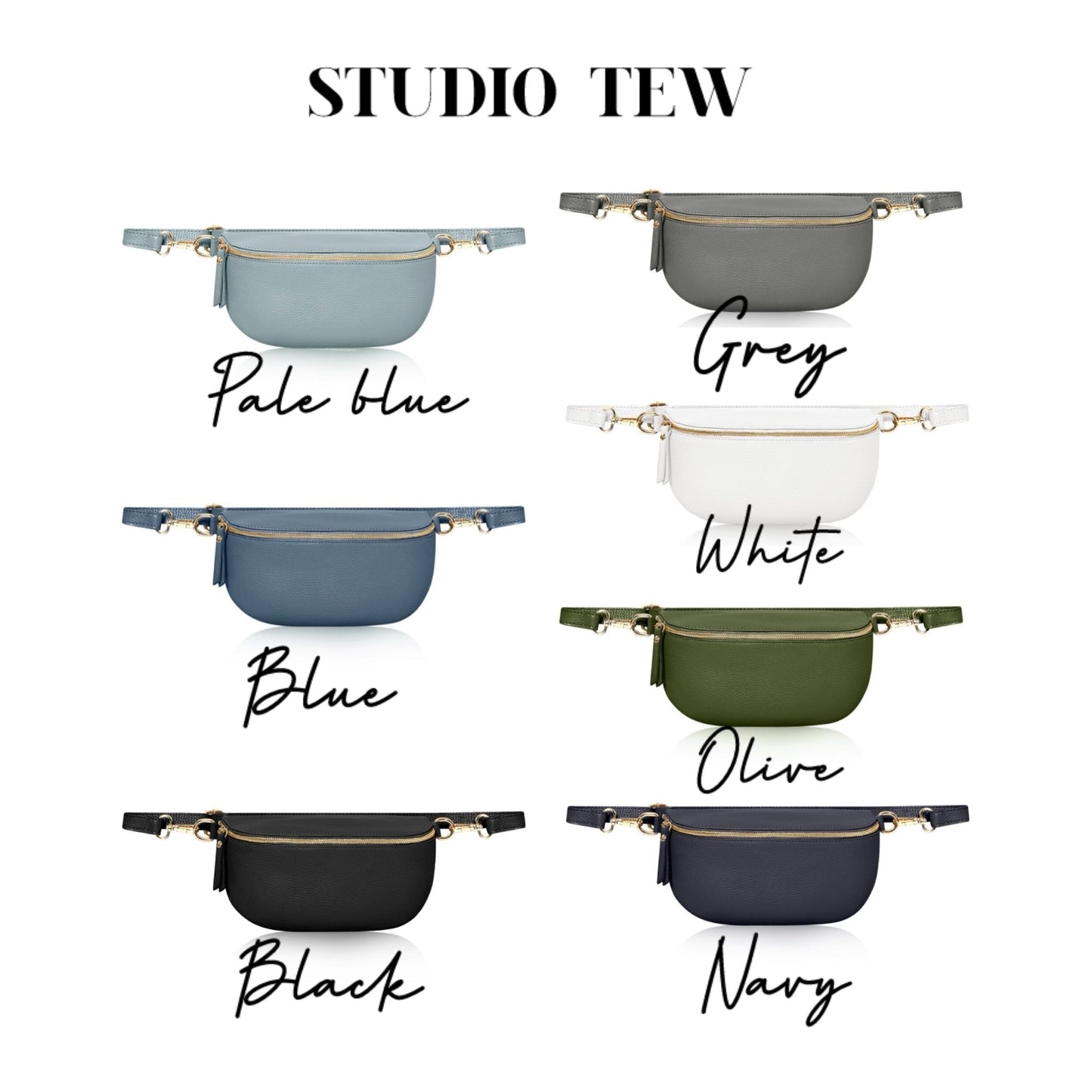 XL Leather Bum Bag - The Felicity Bag STUDIO TEW