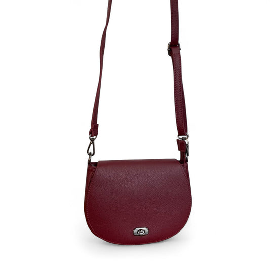 Burgundy Red Leather Satchel Bag