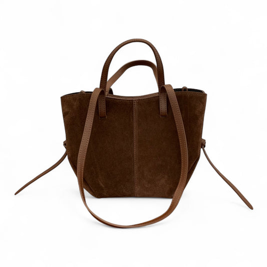 Brown Suede Shoulder Bag - Diana